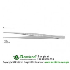 Semken Dissecting Forceps 1 x 2 Teeth Stainless Steel, 15.5 cm - 6"